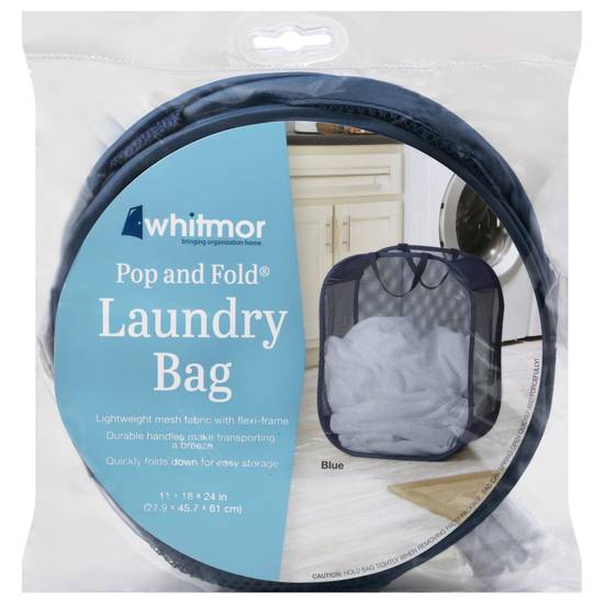 Whitmor Pop and Fold Blue Laundry Bag (1 bag)