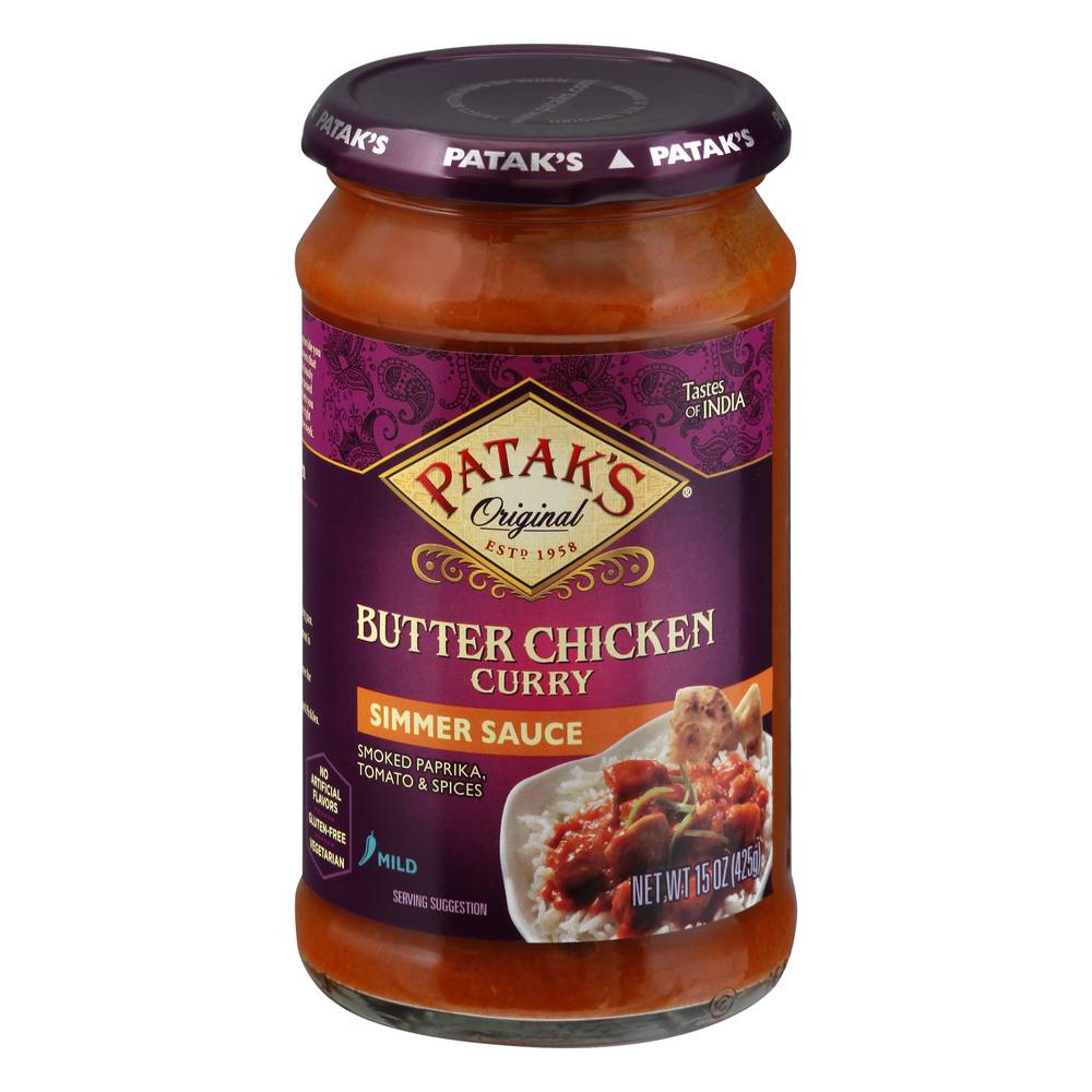 Patak's Mild Butter Chicken Curry Simmer Sauce (15 oz)