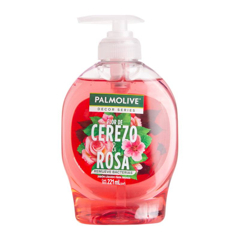 Palmolive jabón líquido para manos cerezo y rosa (botella 221 ml)
