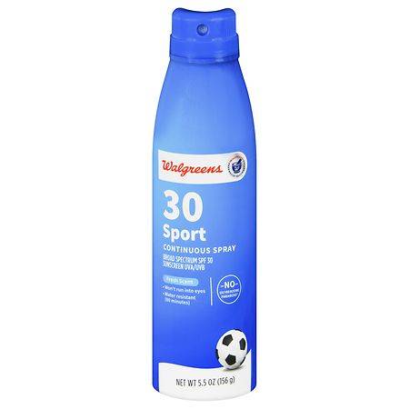 Walgreens Sport Sunscreen Continuous Spray Spf 30 Fresh