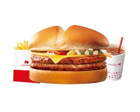 【セット】ダブルパティチーズバーガー Double Cheeseburger Set