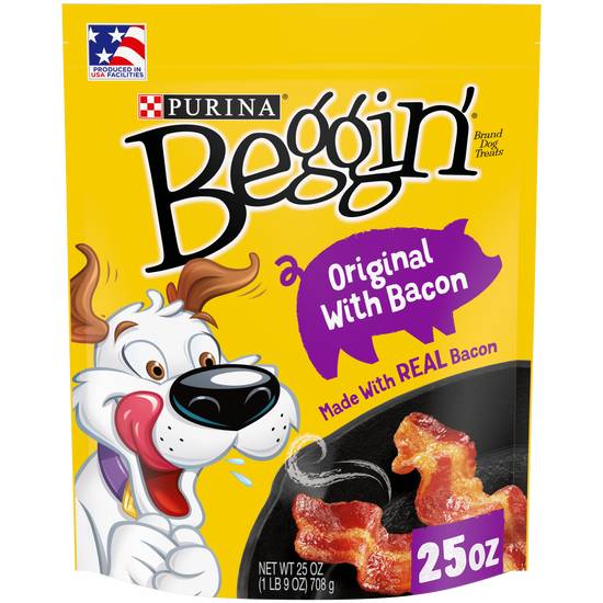 Purina Beggin Strips Dog Snack Bacon Flavor (25 oz)