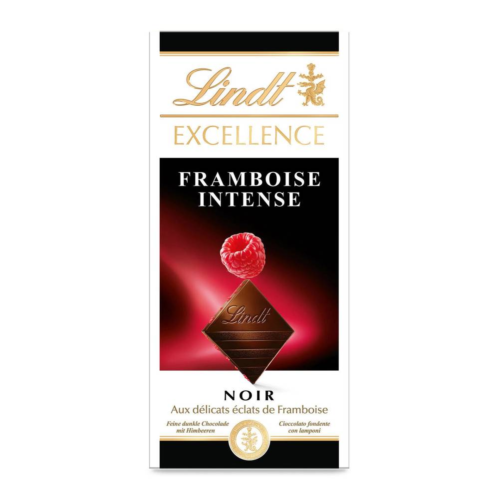 Lindt - Excellence chocolat intense (noir/framboise)