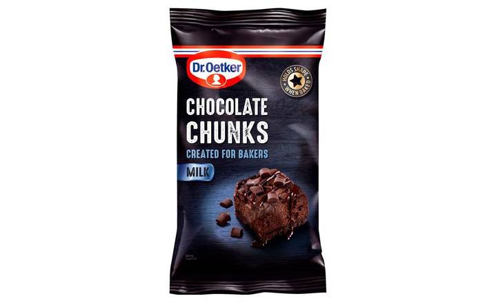 Dr. Oetker Milk Chocolate Chunks 100g (400651) 