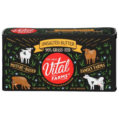 Vital Farms Grass-Fed Unsalted Butter