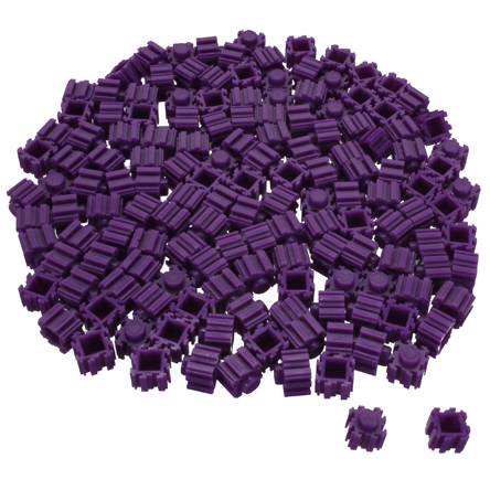 Block 3d fino 9x11mm - morado ((aprox 150pz))