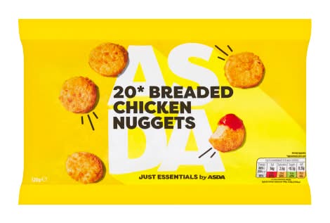 Just Essentials by ASDA Breaded Chicken Nuggets (20 pack)