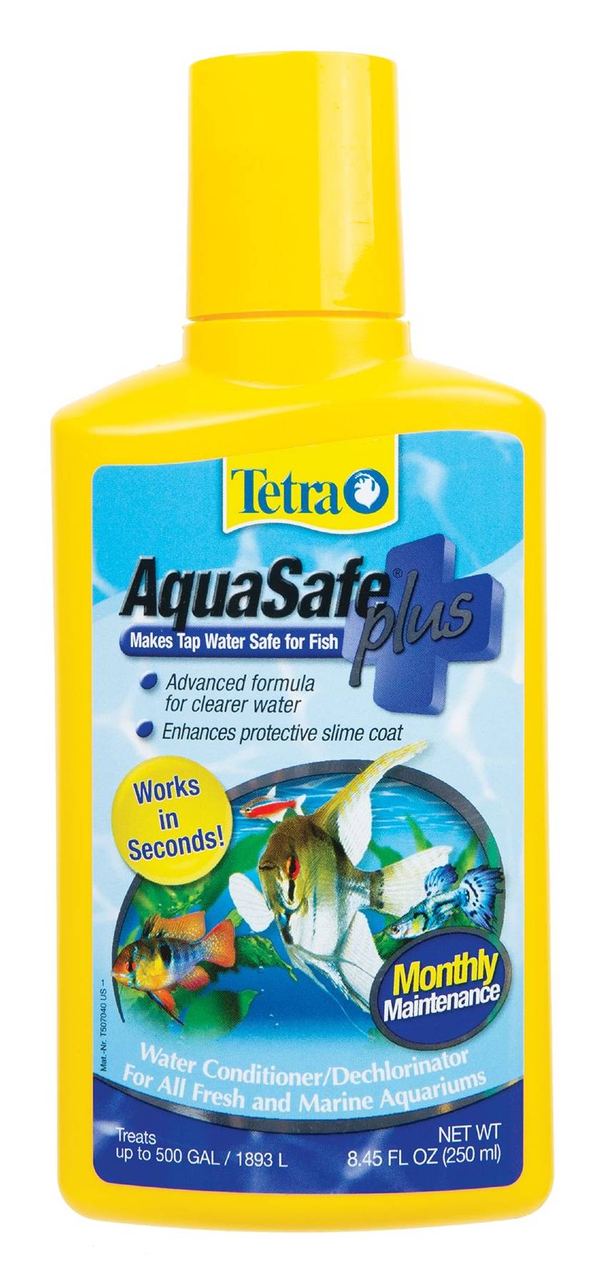 Tetra Aquasafe Plus Aquarium Water Conditioner and Dechlorinator (8.45 fl oz)