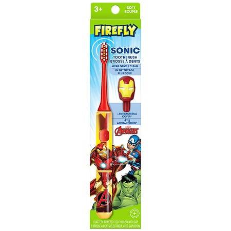 Firefly Kids! Sonic Avengers Toothbrush With 3d Antibacterial Cover
