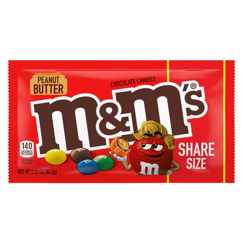 M&M's Peanut Butter Chocolate Candies (2oz count)