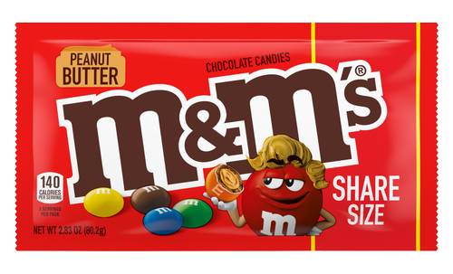 M&M's Chocolate Candies, Peanut Butter (2.1 oz)