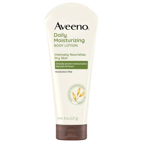 Aveeno Fragrance Free Daily Moisturizing Body Lotion With Oat For Dry Skin