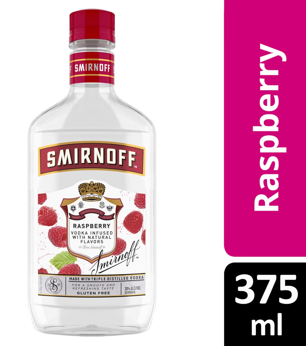 Smirnoff Vodka, Raspberry (375 ml)