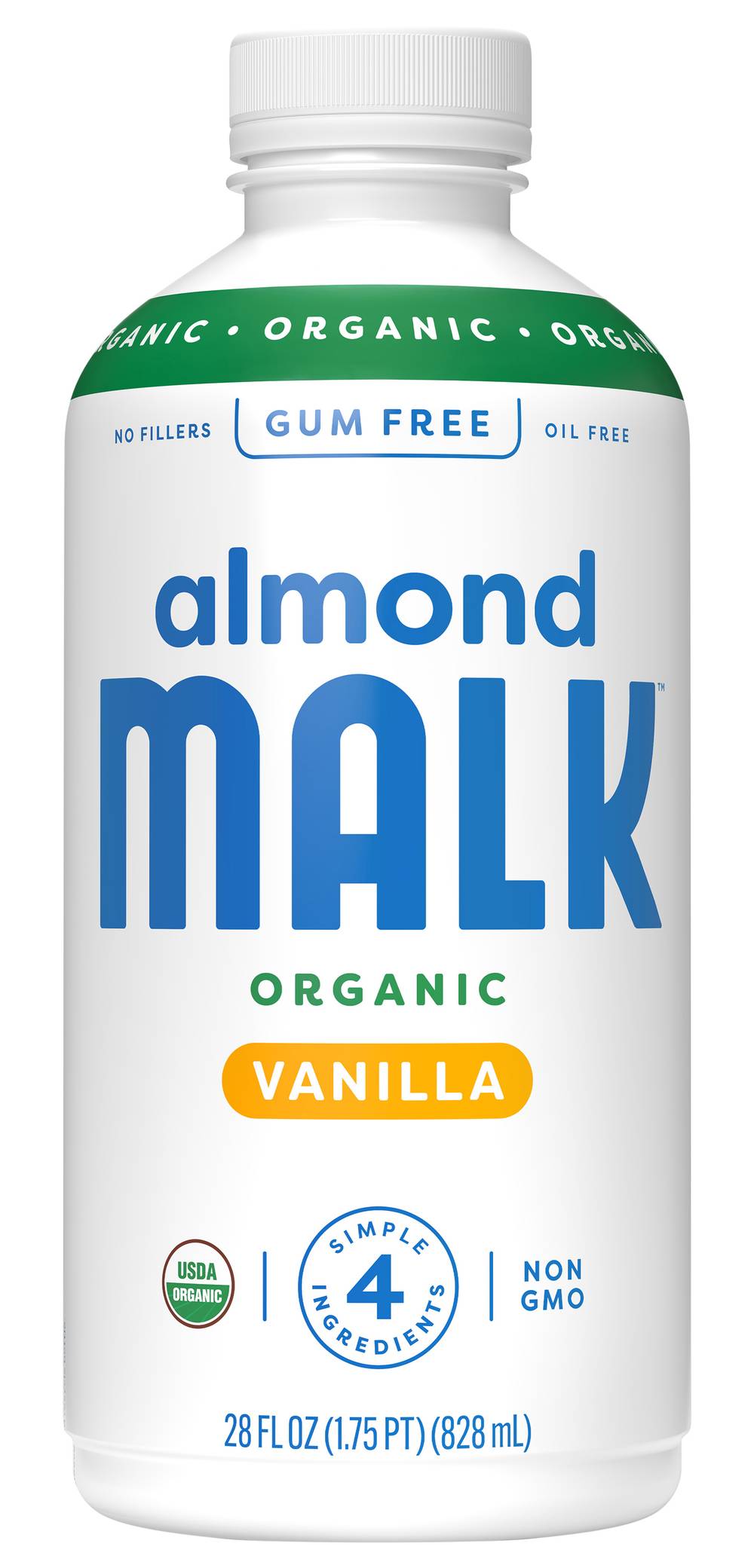 MALK Organic Almond Milk, Vanilla (28 fl oz)