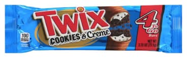Twix Cookies & Creme Chocolate Cookie Bar 4 to Go 2.72 oz