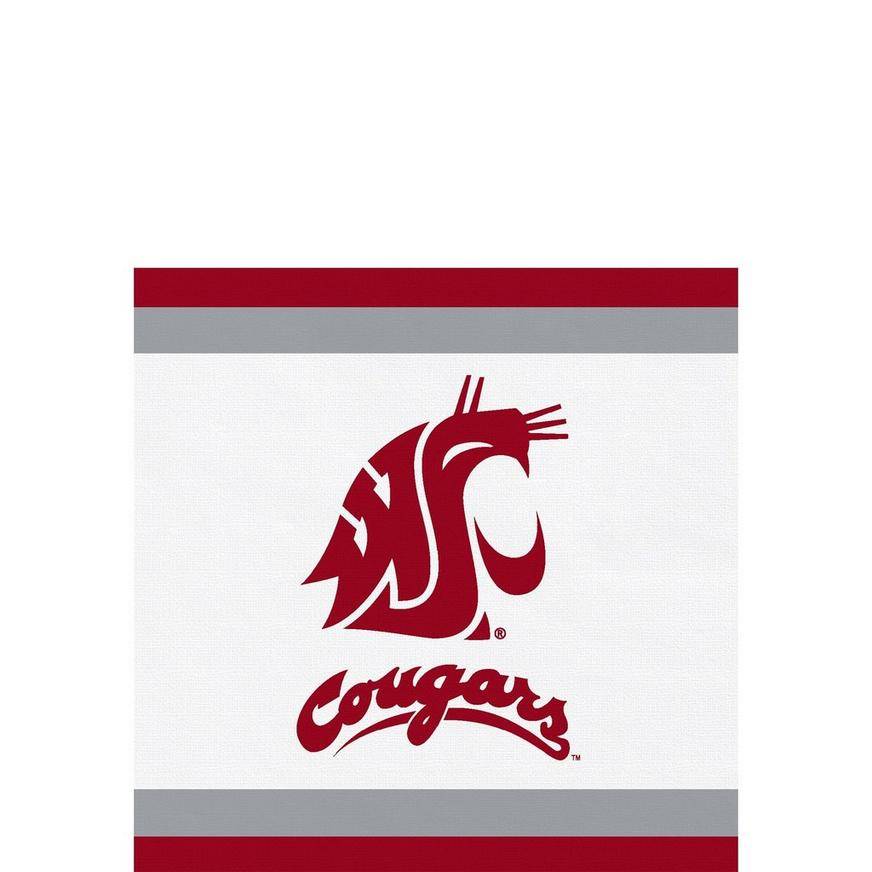 Washington State Cougars Beverage Napkins 24ct