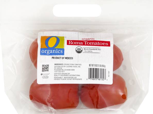 O Organics Roma Tomatoes (16 oz)