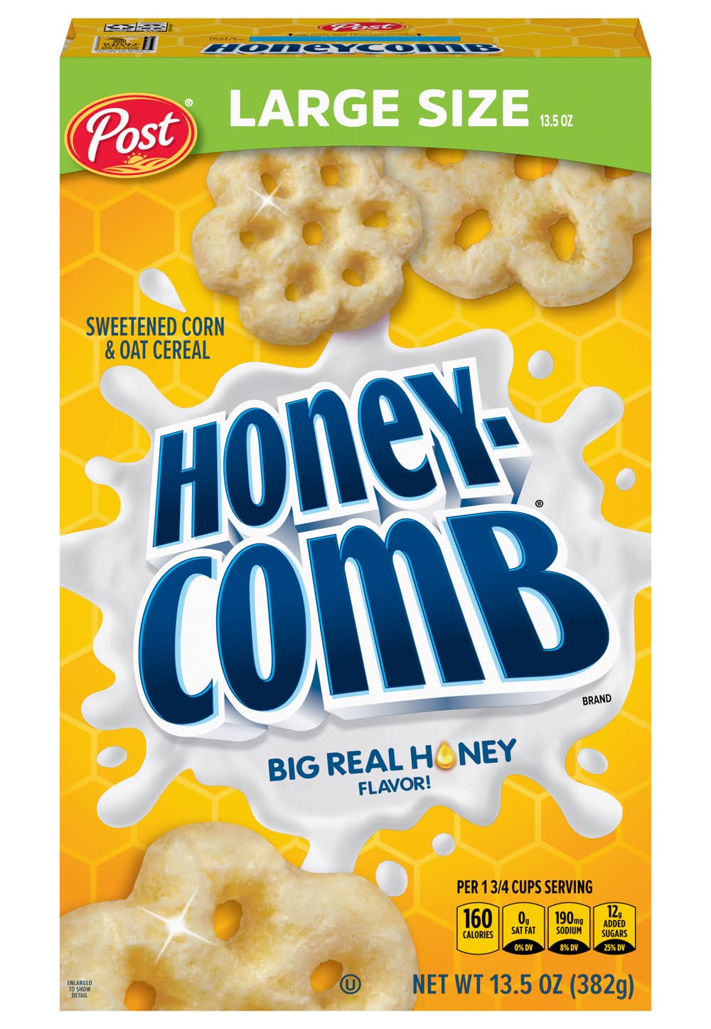 Post Honeycombs Cereal, Big Real Honey (13.5 oz)
