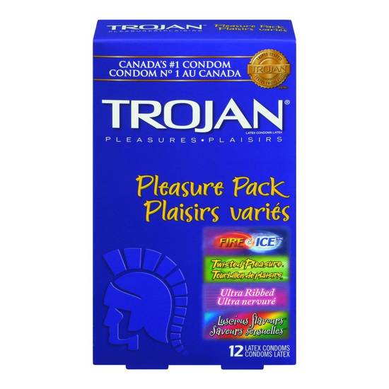 Trojan Pleasure pack Condoms (12 ea)