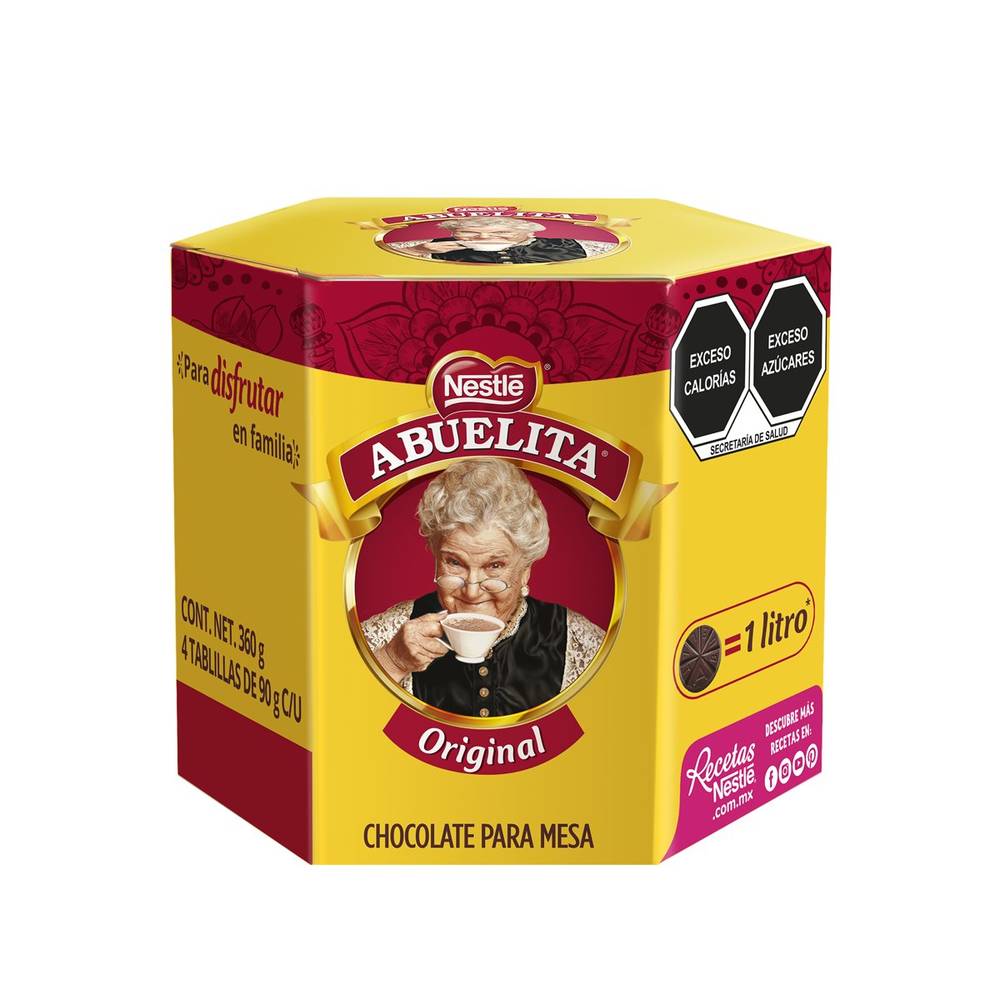 Abuelita · Chocolate para mesa (4 x 90 g)