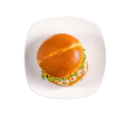 Burger Buffalo poulet frit (Seul) / Buffalo Burger Fried Chicken (solo)