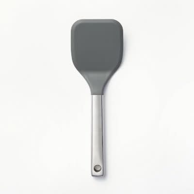 Figmint Stainless Steel With Silicone Cookie Spatula, Dark Gray