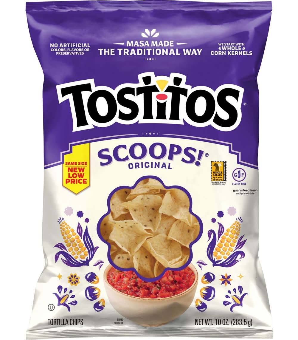 Tostitos Gluten Free Scoops Tortilla Chips, Original (10 oz)
