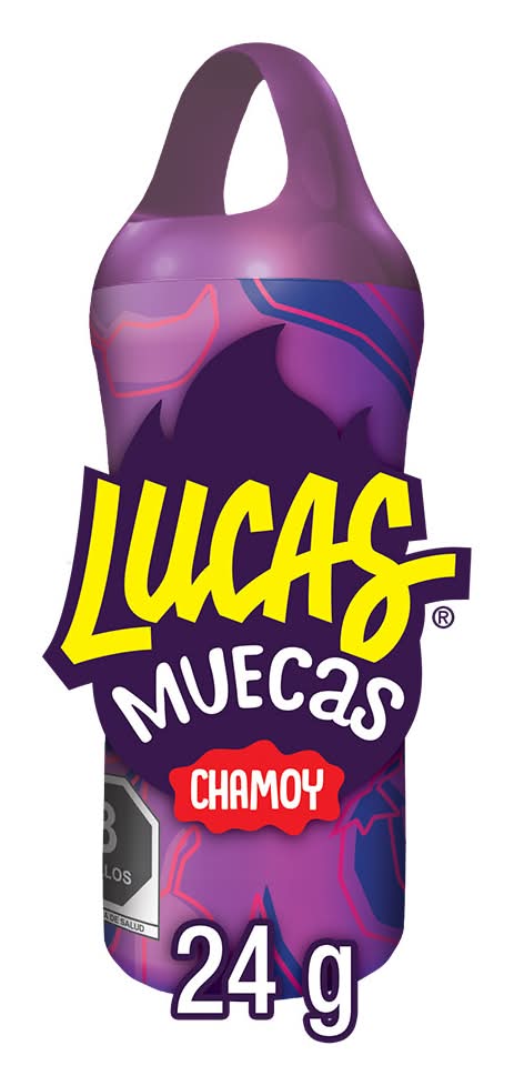 Lucas · Muecas paleta de caramelo, chamoy - chile (24 g)