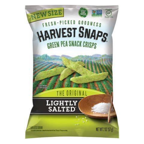 Harvest Snaps Green Pea Snap Crisps Lightly Salted 2oz