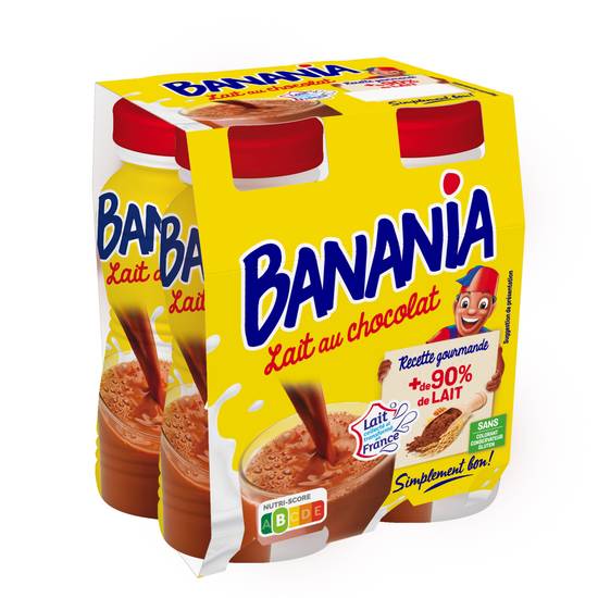 Banania - Boisson lactée chocolaté uht (4 pièces, 200 ml)