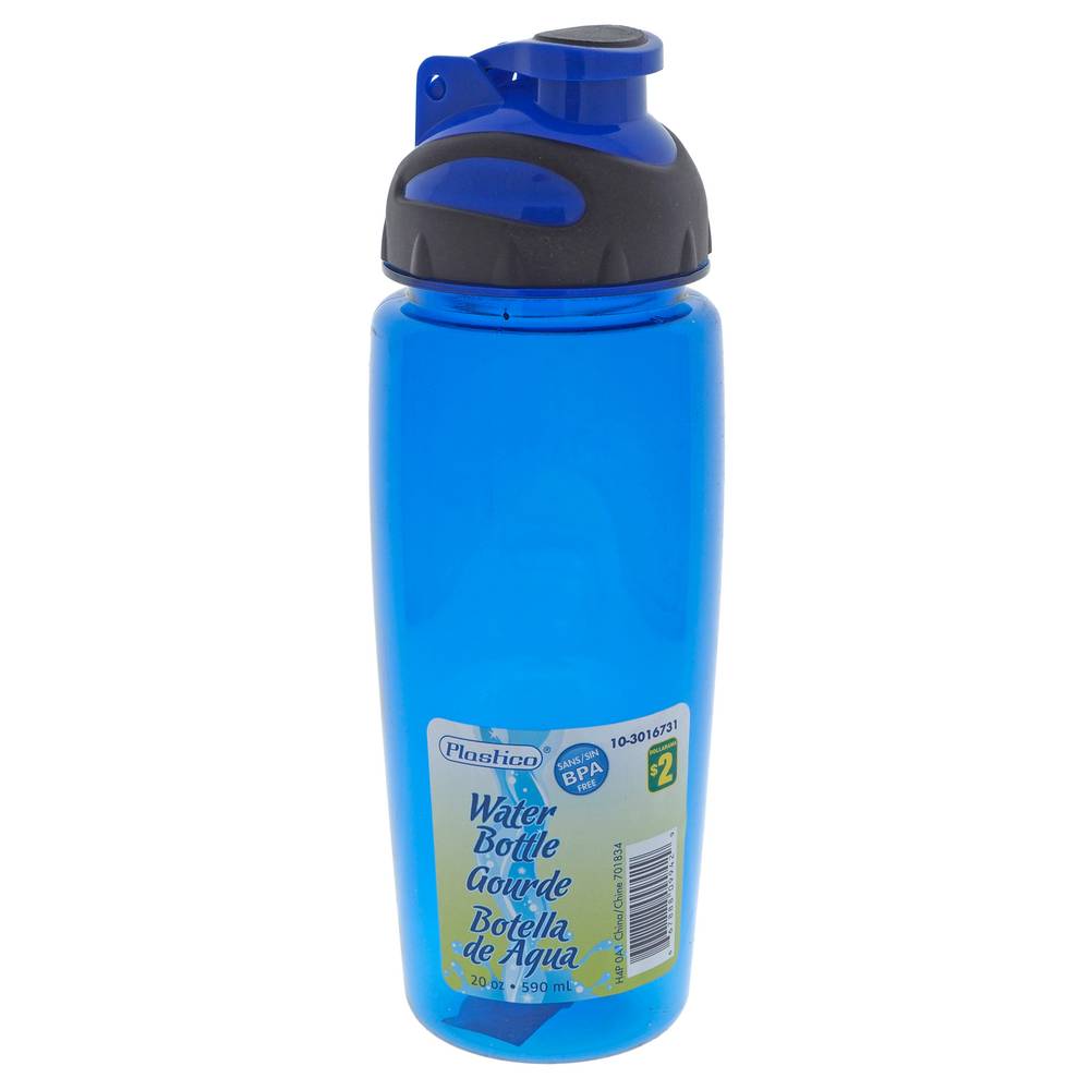 Plastico bouteille d'eau 590 ml (bleu)