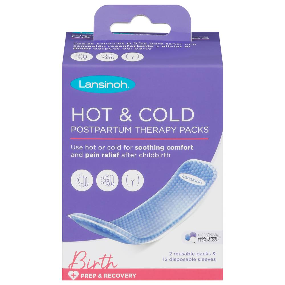 Lansinoh Hot & Cold Postpartum Therapy packs, 9.5" X 2.7" (14 ct)