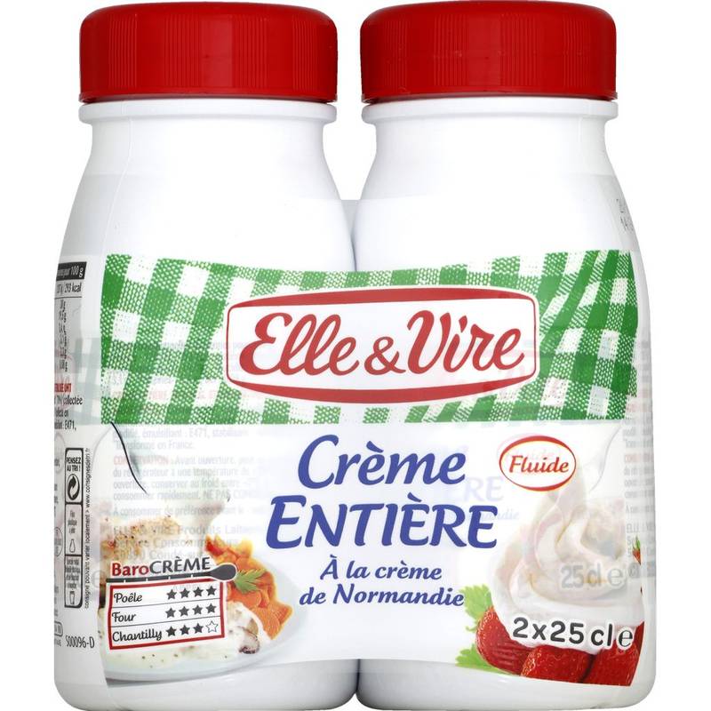 Elle & Vire - Crème entière stérilisée uht (2)