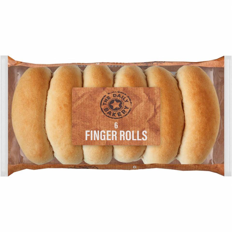 The Daily Bakery White Finger Rolls