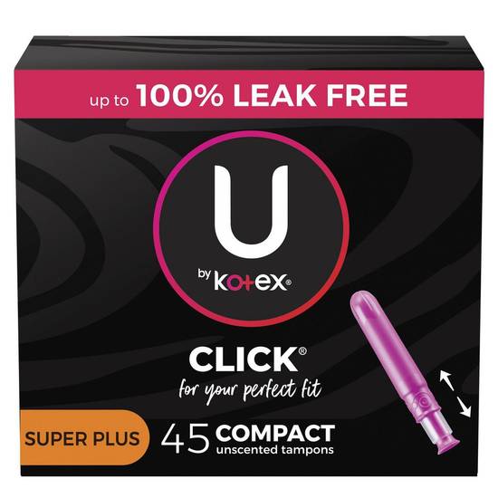 U By Kotex Click Super Plus Compact Tampons (45 units)