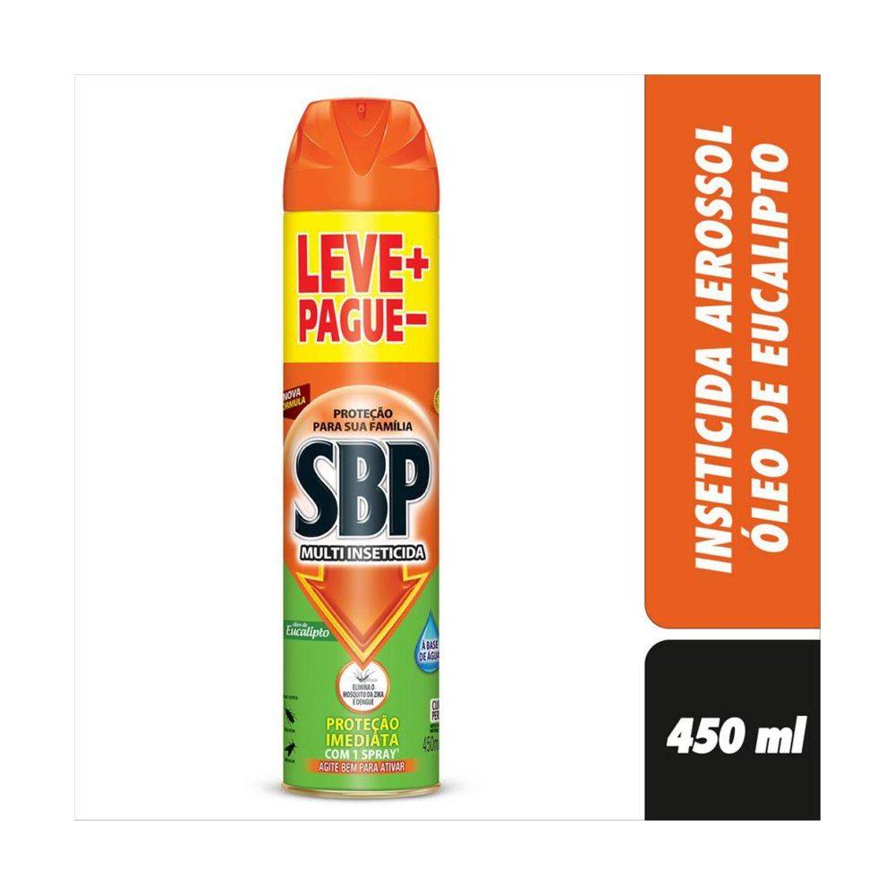 Sbp multi inseticida aerossol óleo de eucalipto (450 ml)