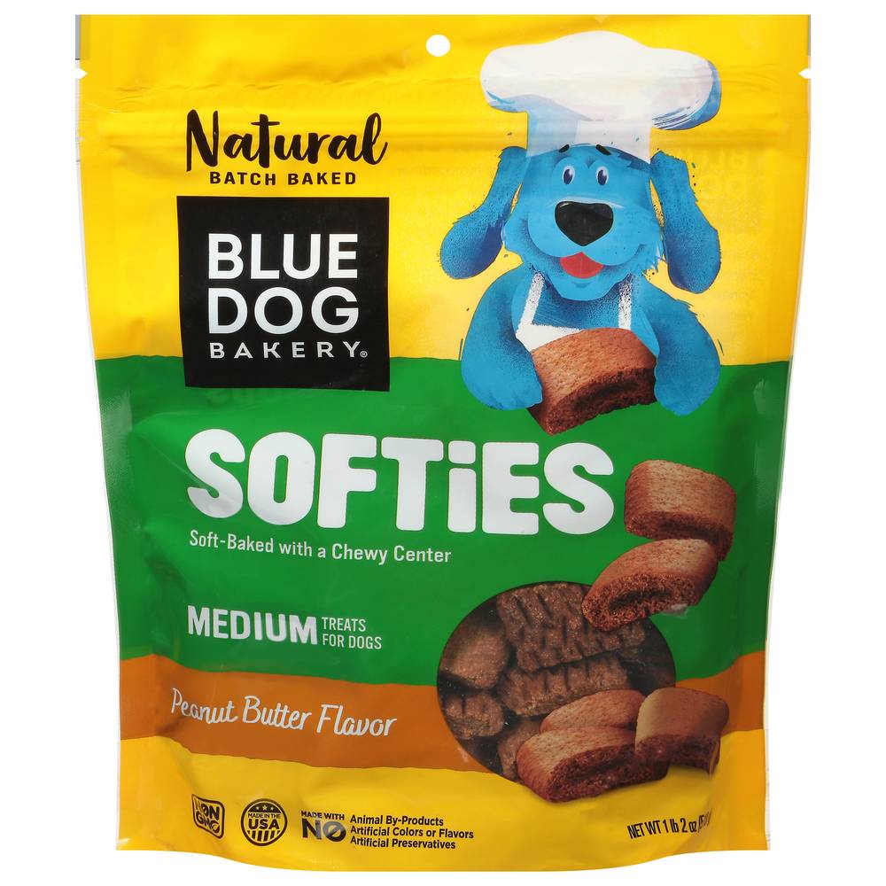 Blue Dog Bakery Medium Softies Peanut Butter Flavor Dog Treats (1 lbs)