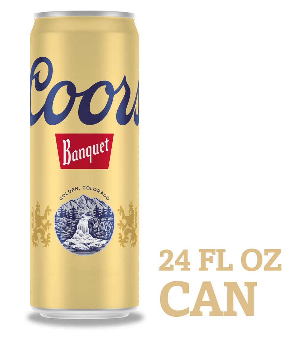 Coors Banquet Lager Beer (24 fl oz)