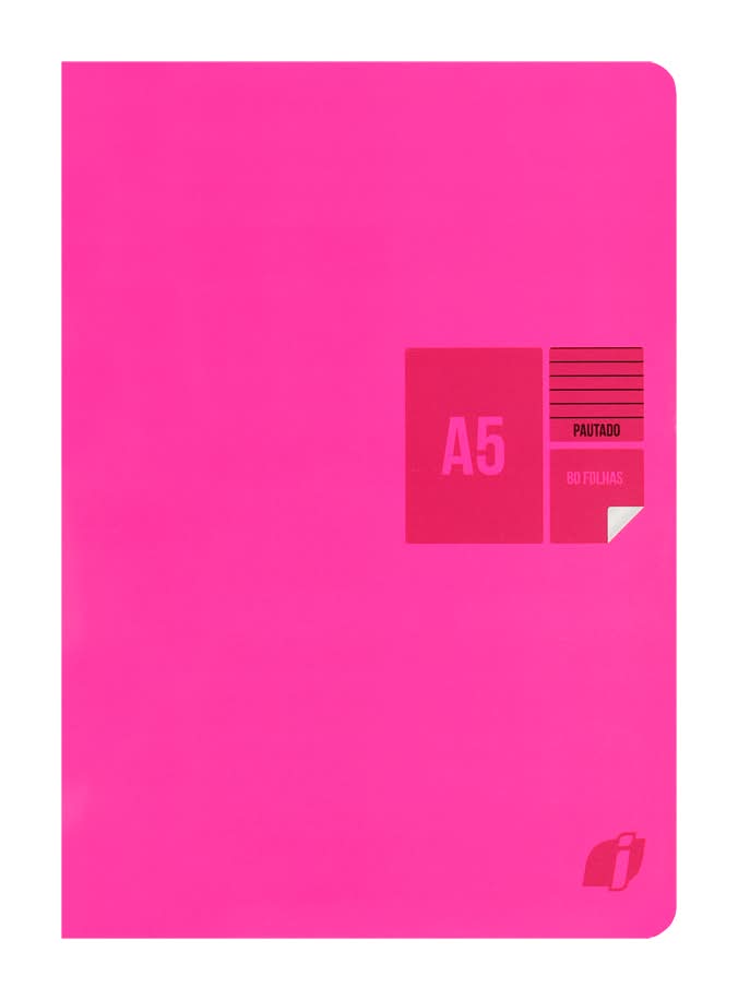 PorSi - Caderno Agrafado A5 Pautado, 80 folhas