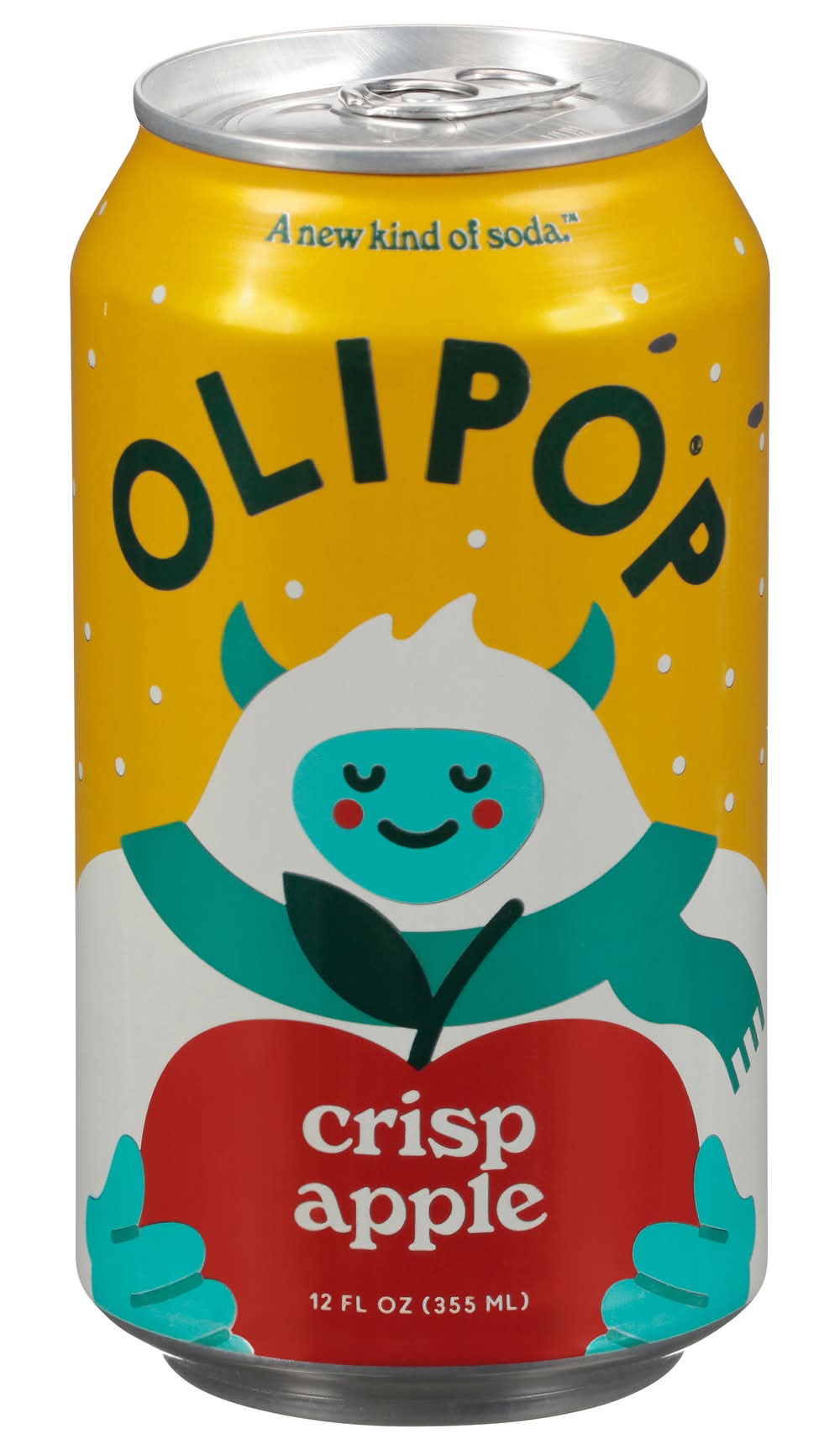 Olipop A New Kind Of Prebiotic Sodaz, Crisp Apple (12 fl oz)
