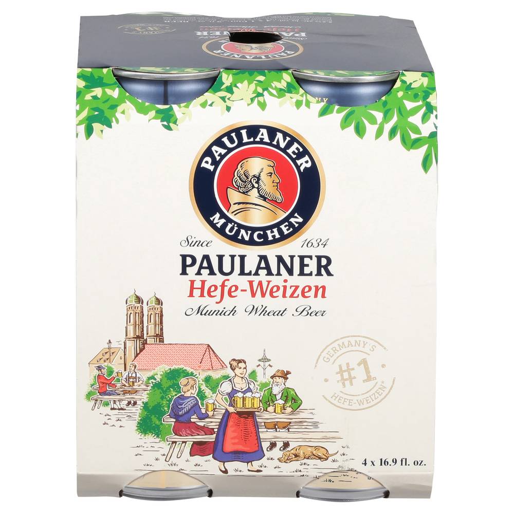 Paulaner Hefe Weizen (4 x 16 fl oz)