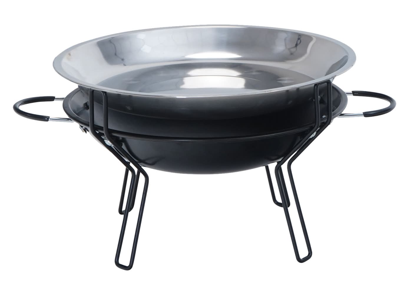 Parrilla de mesa redonda negro