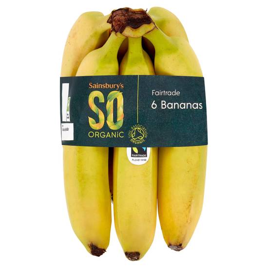 Sainsbury's Fairtrade Bananas,  SO Organic x6