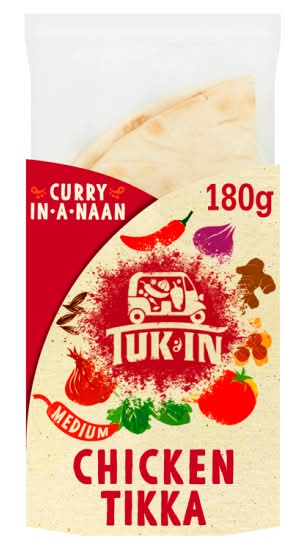 Tuk In Curry in a Naan Chicken Tikka (180g)