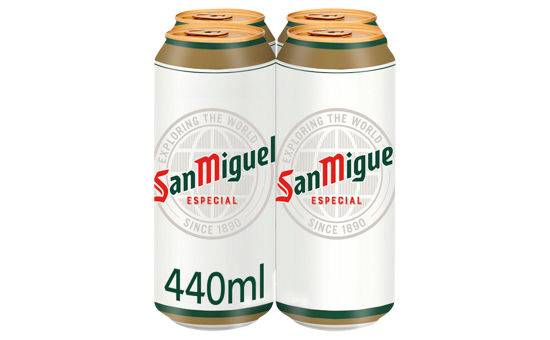 San Miguel Premium Lager Beer Snap Pack 4x440ml