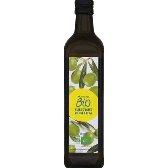 Monoprix Bio Huile D'Olive Vierge Extra Bio La Bouteille De 75 Cl