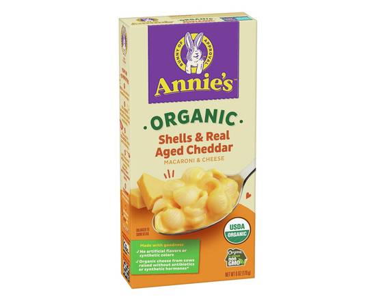 Annie's · Organic Shells & Real Aged Cheddar (6 oz)