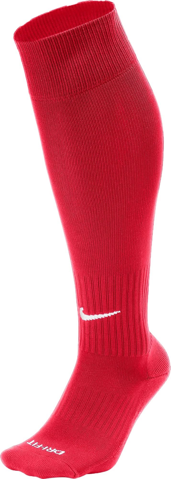 Nike Adult Classic II Cushion Over-the-Calf Soccer Socks (University Red/White, M)