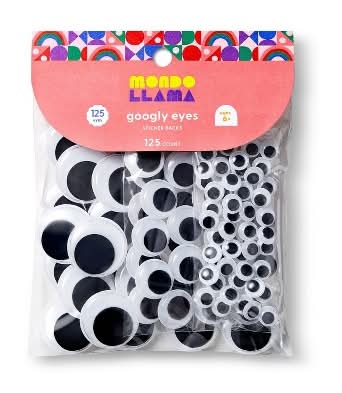 Mondo Llama Googly Eyes With Sticker (125 ct)