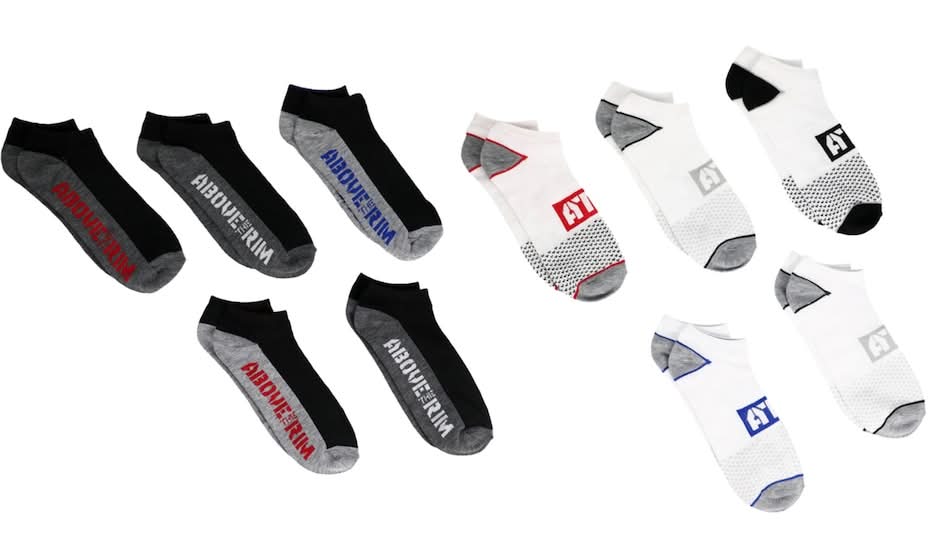 Above the Rim Men's ATR No Show Socks, 5 pair Pack
